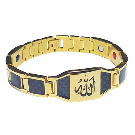 AllahHu Golden & Black Bracelet-0623