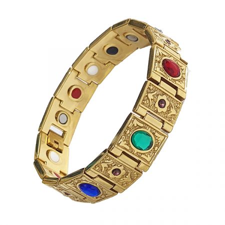 Multi Stone Magnet Bracelet-0632