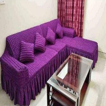 Purple Colour 3+2+1 Sofa Cover