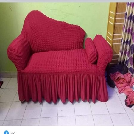Maroon Color Divan Cover