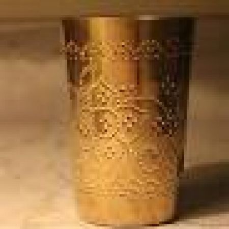 brass water glass