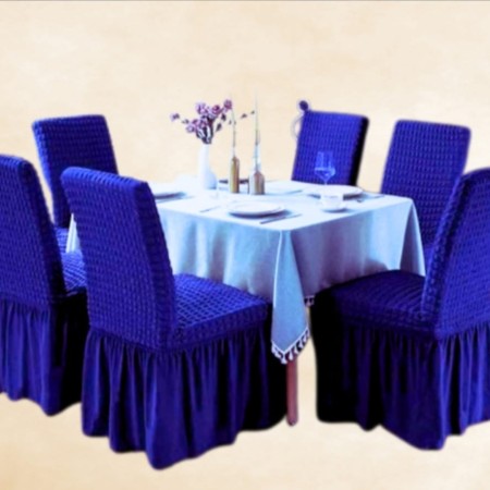 Royel Blue শুধু মাত্র ৬ পিছ চেয়ার কভার