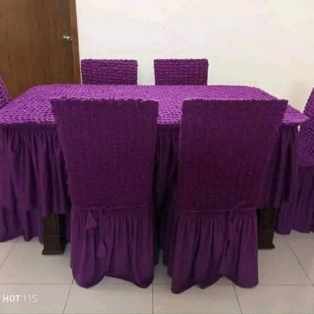Purple Color শুধু মাত্র ৬ পিছ চেয়ার কভার।